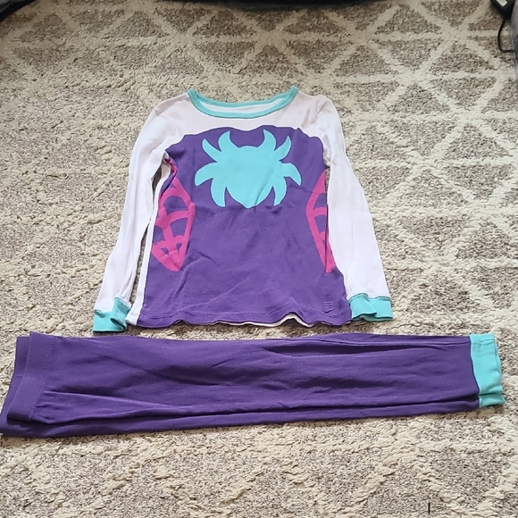 4 for $28 - Joe Fresh Marvel Girls 5 Ghost Spider Cotton Pajama Set - Picture 1 of 10